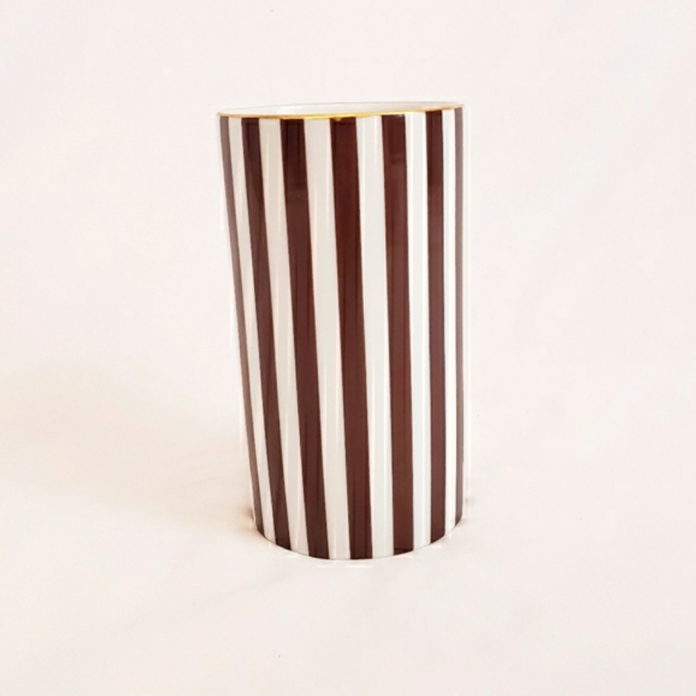 Henri Bendel Signature Centennial Stripe 7" Vase - Picture 5 of 15